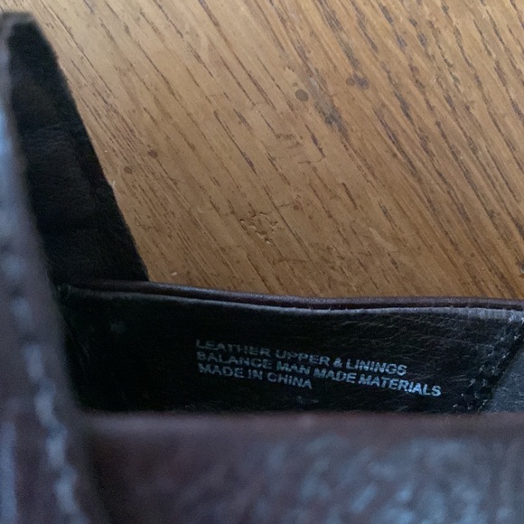 Born boc Dark Brown Leather Slip On Booties Clogs Block Heel Rivets Women’s 7.5 - Picture 7 of 10